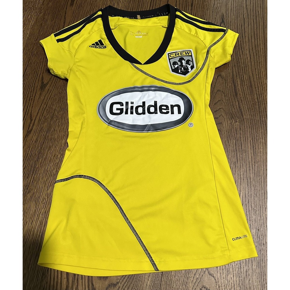 Adidas 2009 MLS Columbus Crew Soccer Home Jersey Women's Small
